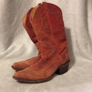 Vintage Justin brand cow girl boots size 6b